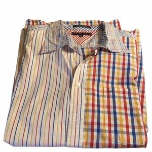 Tommy Hilfiger checkered short sleeve button down